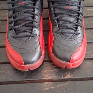 Jordan Kids Black and Red Sneakers